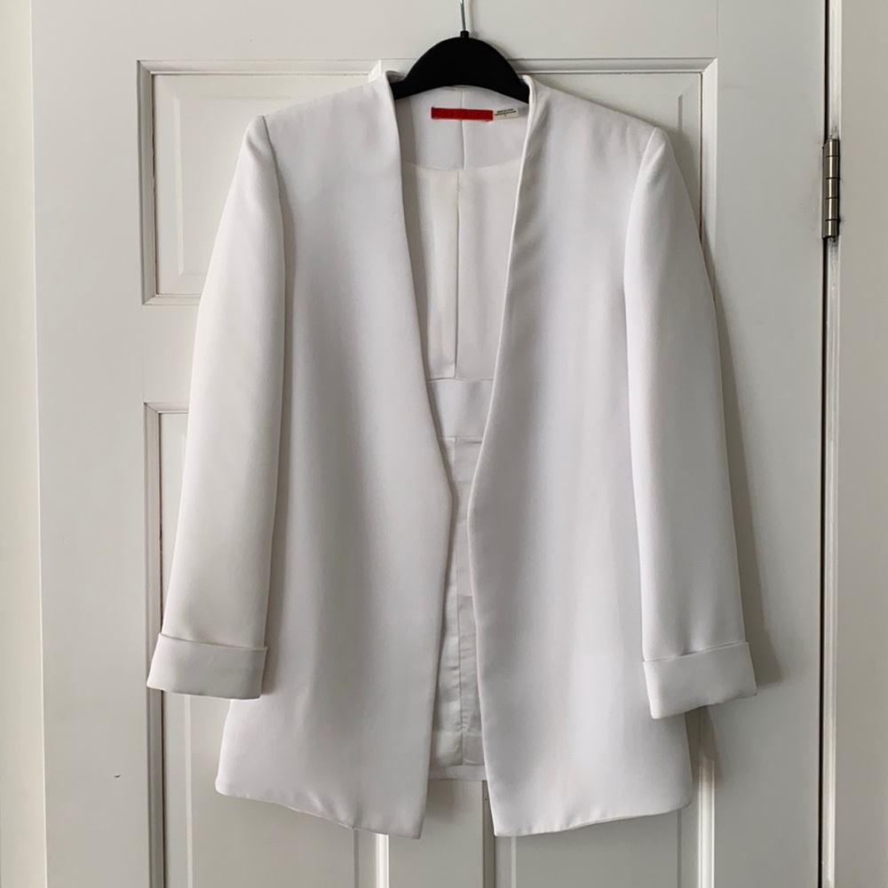 alice + olivia White Blazer